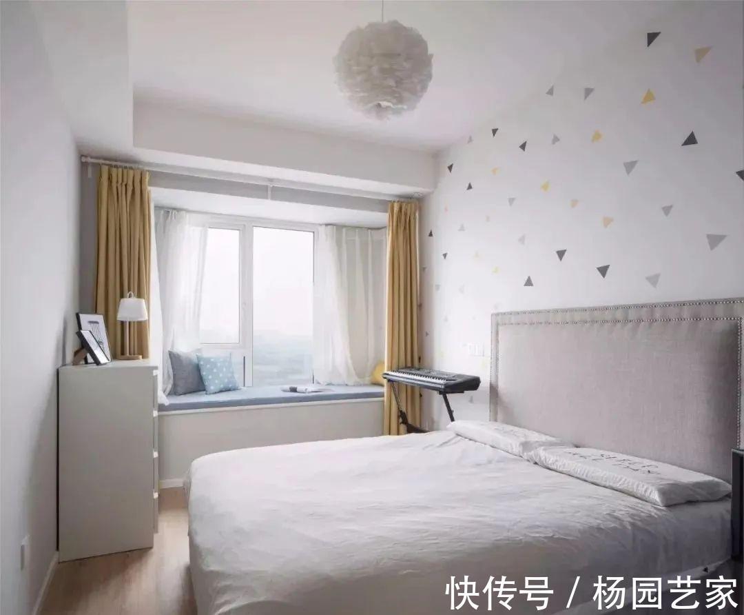 背景墙|113平北欧,三居室户型,清新又文艺!