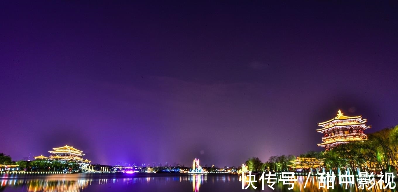 繁华|西安最美夜景：灯火辉煌的热闹街景，重现昔日的大唐盛世！