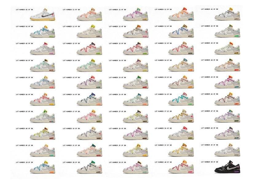 dunk|OW x Dunk「The 50」即将发售！