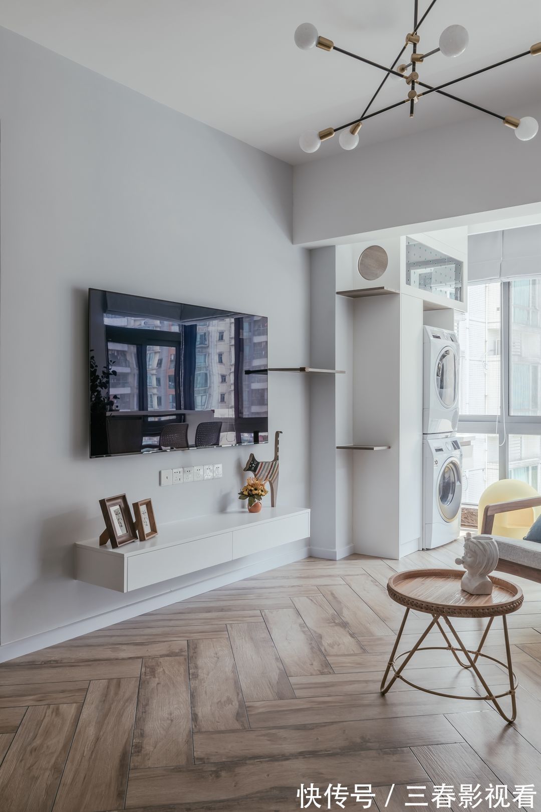 北欧风|用北欧风打造广州75㎡两居室,两人加两只猫的生活,很舒服