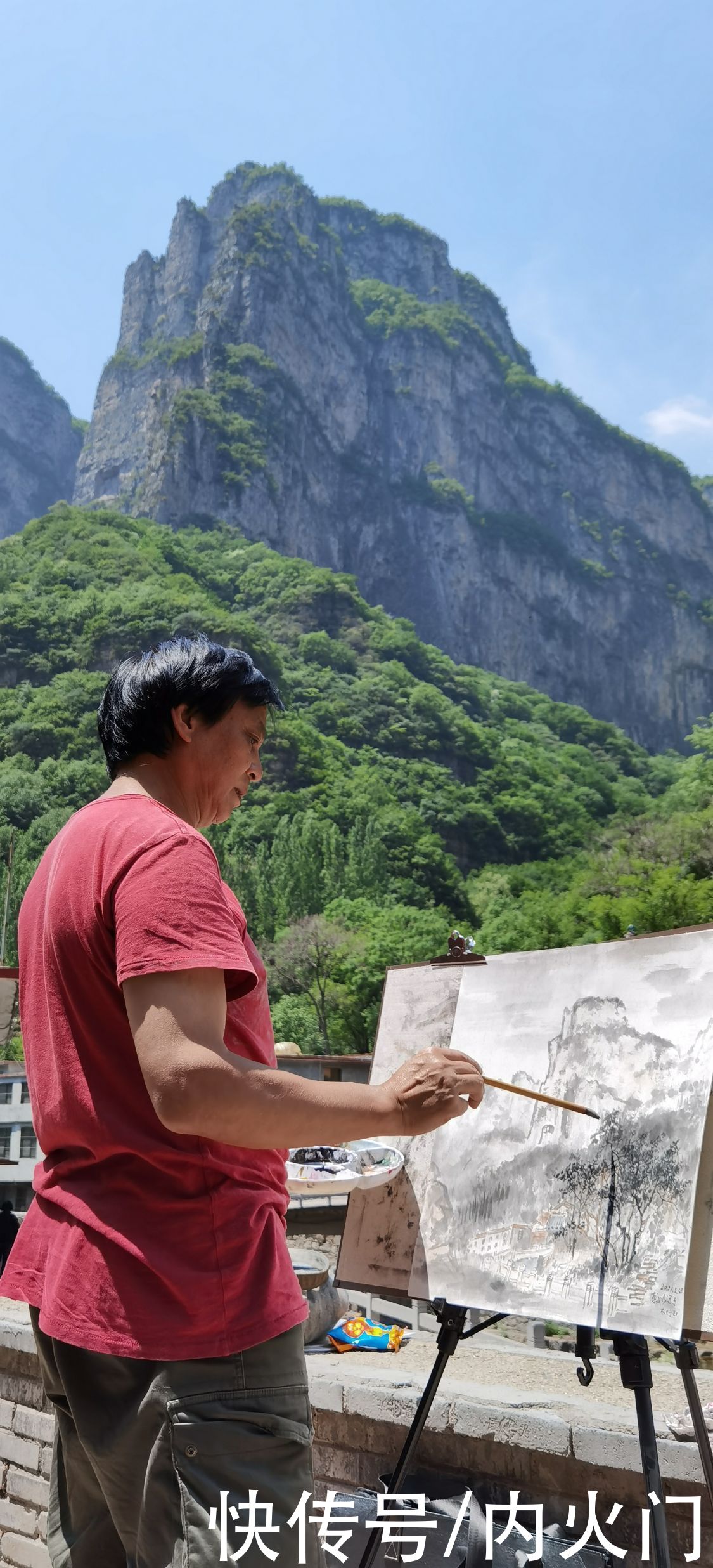 太行山|河南省花鸟画研究会走进太行山采风写生活动