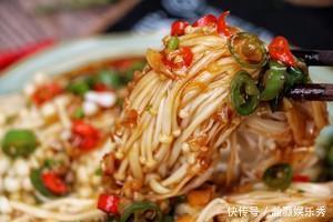  金针菇|5分钟的快手菜，教你怎样做低卡低脂的金针菇，啥技巧也没有