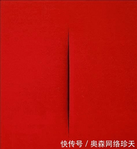 艺术|一刀封神!他在油画布上割了一刀,便成绘画大师,一幅画卖1