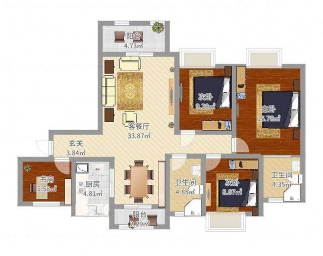 柜子|我家新房可能是全小区最漂亮的,南北通透柜子多