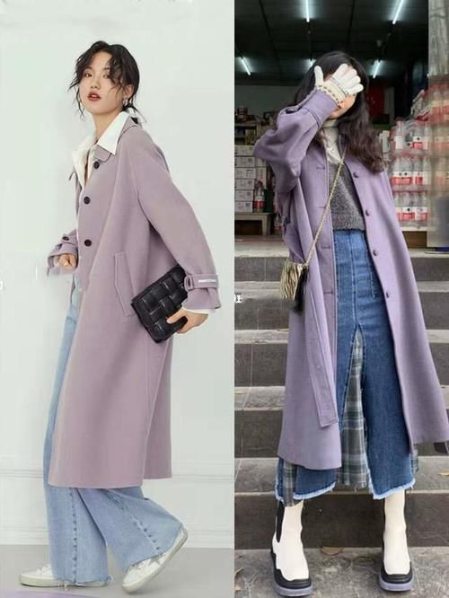 喜欢冬天穿紫色，定是个优雅浪漫的女人，若选对配色会更有气质