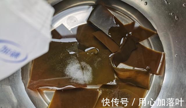 泡发海带时，切记不可只用清水，大厨教你一招，泡发快速还干净！