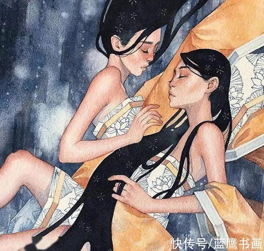 kelogsloops|痴迷绘画kelogsloops，是迪士尼的年轻画师，唯美画风