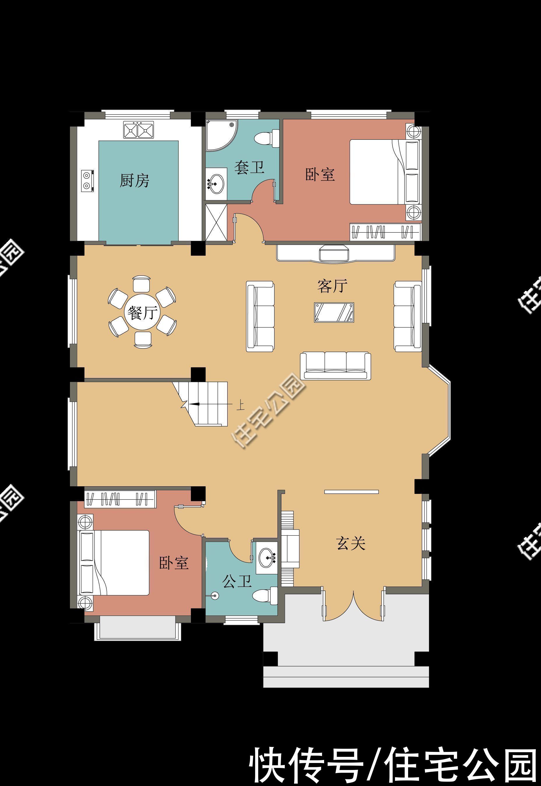 小面|10套小面宽农村别墅,第6、7套建的人最多,第9套造价只要18万?