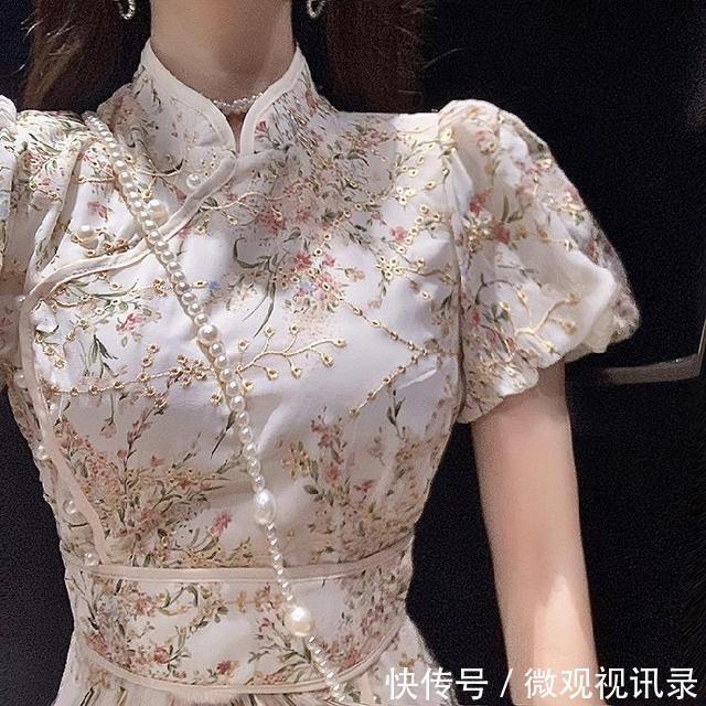 改良|上游时尚|人间尤物的国风改良旗袍,温柔气质又显瘦