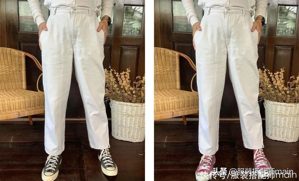 对于爱穿浅色系衣服的我来说，白色阔腿裤时髦是因为这三点