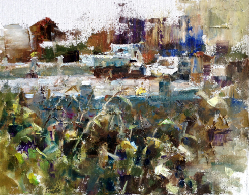 祝锡勇@艺术家祝锡勇的油画作品,浓浓的生活气息