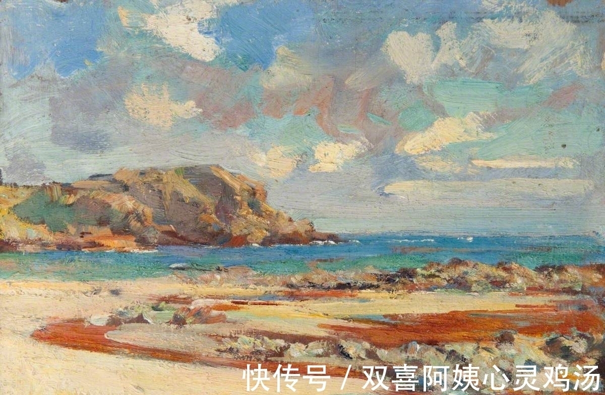 亨利·杨·艾利森@大海再壮丽，他也只画石头和水，展示海边寻常小景的优雅美丽