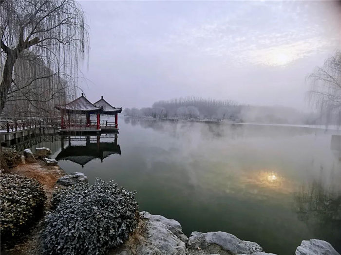 玉皇庙：一场霜雪 银装素裹