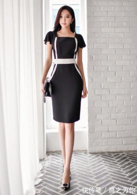 长腿 -风格独特的紧身裙美女,展现女神长腿,十分抢眼!