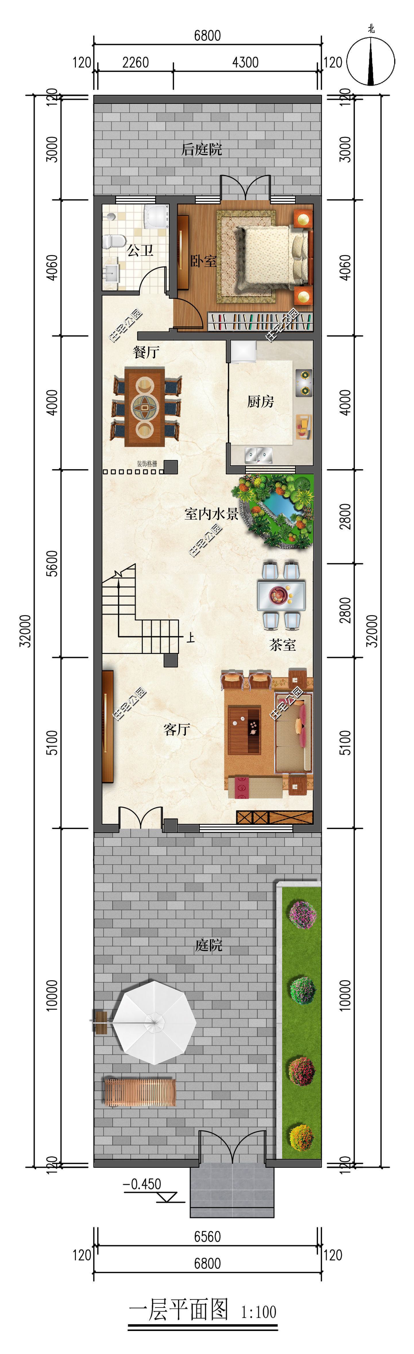 建筑面积|东西墙靠近邻居只能做无窗设计？试试这6套别墅，采光完全不受限