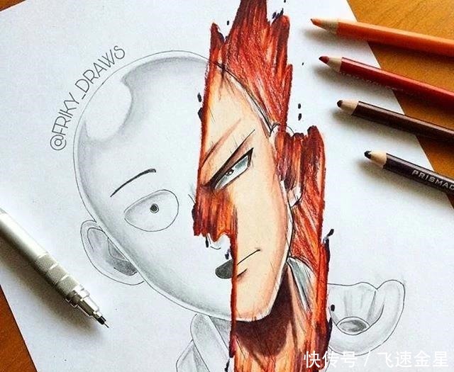 画师|动漫人物的分裂图绘，钢铁侠真帅！鼬神还是以前的“护弟狂魔”