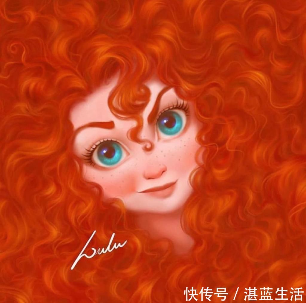 爱洛公主!当迪士尼公主的发量变得超多后,看起来更美了
