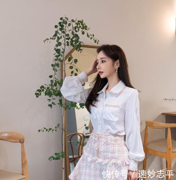 糖果|超美珠珠:泡芙蕾丝娇柔淡粉拼搭糖果裙!