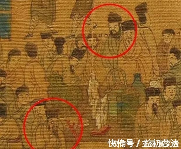 南都繁会图|500年前一幅古画，放大10倍，竟发现了一个戴眼镜的男人