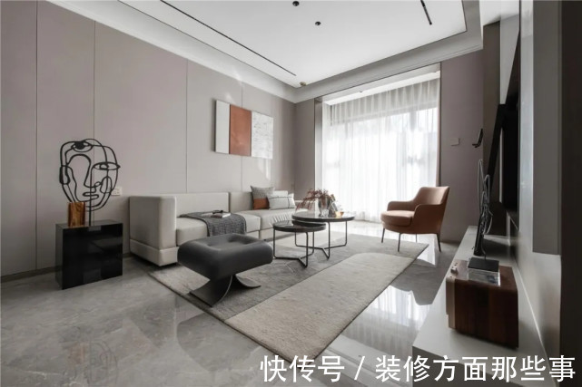 硬包|108平现代风三居室,空间充满现代简洁的大方感