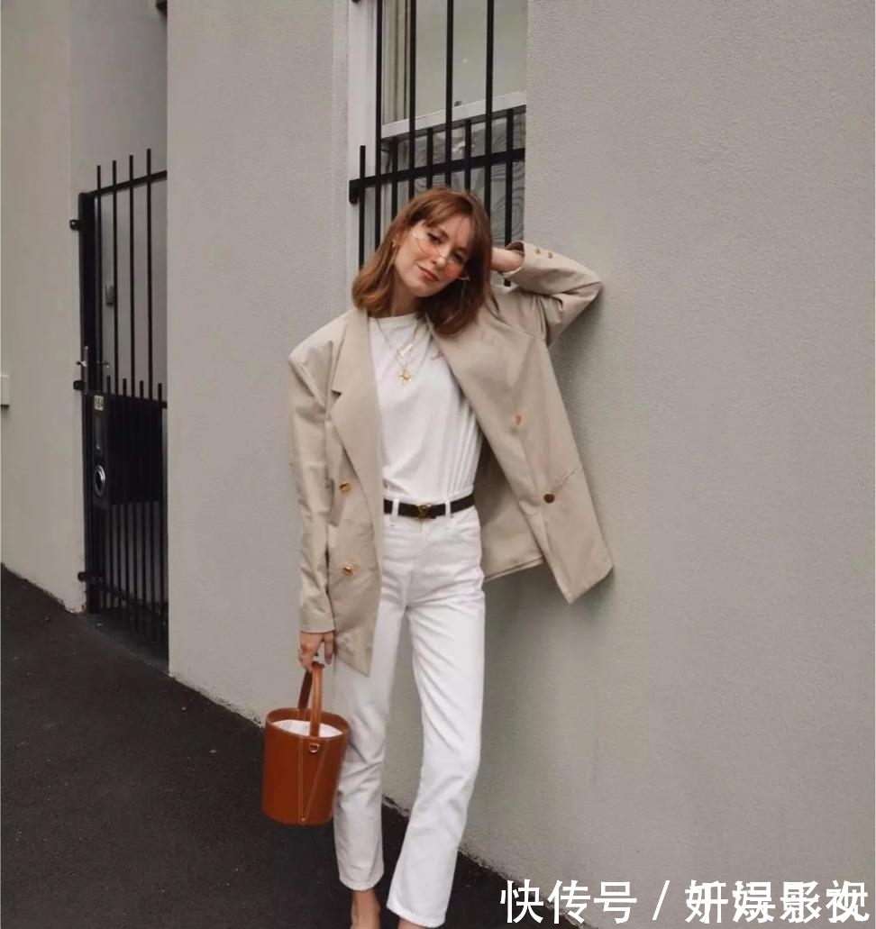 春夏搭配不够高级可能你还没有尝试过白色裤子，不显胖更惹眼