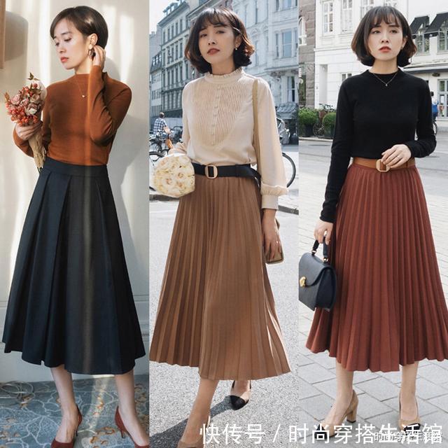 搭配|大衣+半裙,毛衣+半裙,羽绒服+半裙,冬天这样穿又美又飒