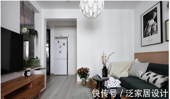 收纳|50㎡手枪型户型改造，秒变两室一厅，每个功能区都清爽宜人