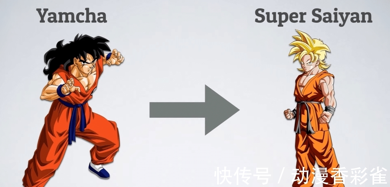 悟空|龙珠人物脑洞向形态对比:全王变成肌肉男?悟空化身超蓝天使!
