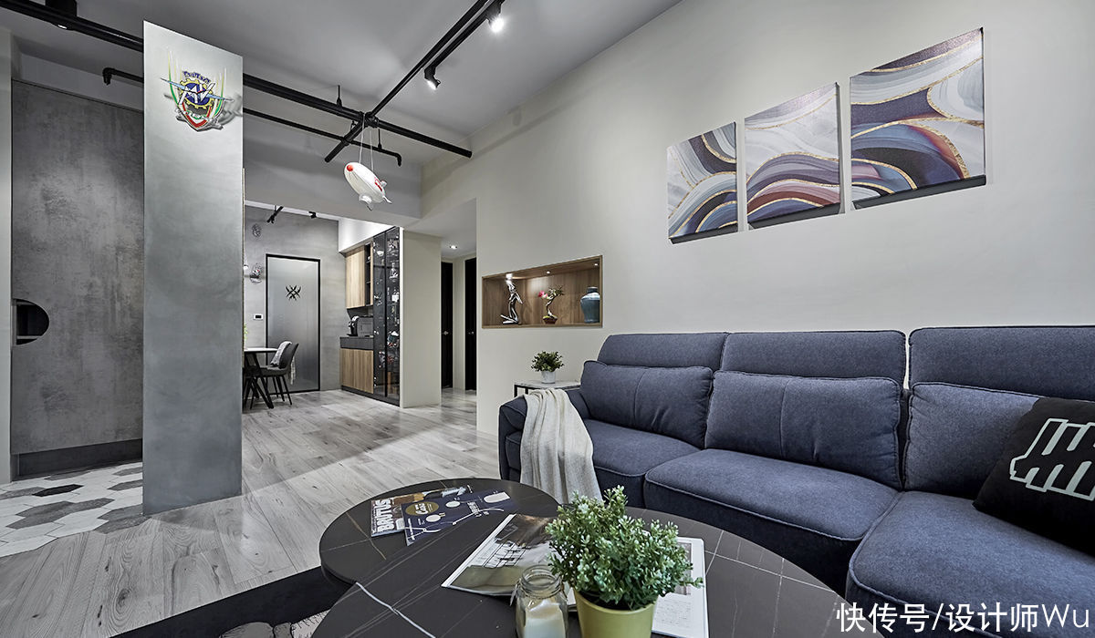 屋主|130㎡自然原始生活场景，浓厚工业硬派本色，理想生活的设计，赞