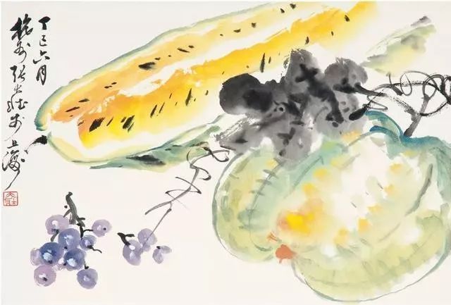 华新罗&张大壮：人淡如菊，以“没骨法”画虾，自创一格