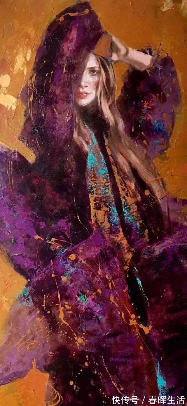 脱俗|她的油画有一种惊艳脱俗的美，乌克兰天才女画家艾琳·谢里