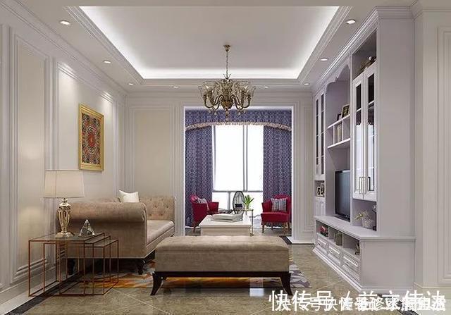 主卧|晒我家95平简欧风格，全屋柜子贼漂亮，特别是电视墙太实用