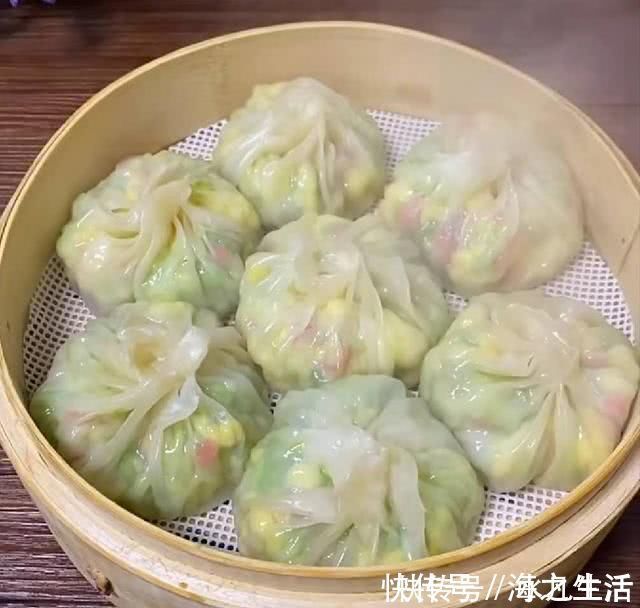 包子|剩的饺子皮不要扔，做成包子，一擀一包真省事，皮薄馅大真好吃