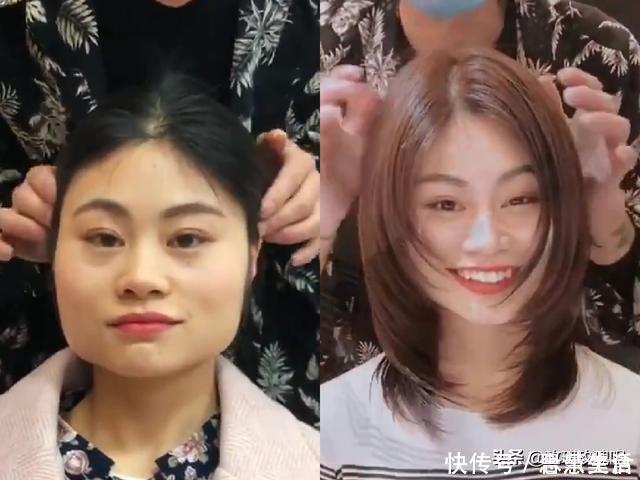 大卷|适合方脸妹子的几款发型,简直不要太好看!