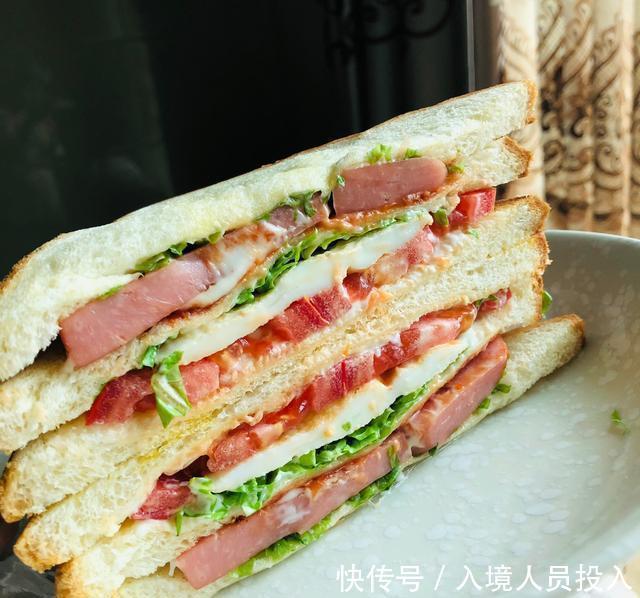 状态下|火腿鸡蛋三明治:早上来一个,保证一天都有能量!