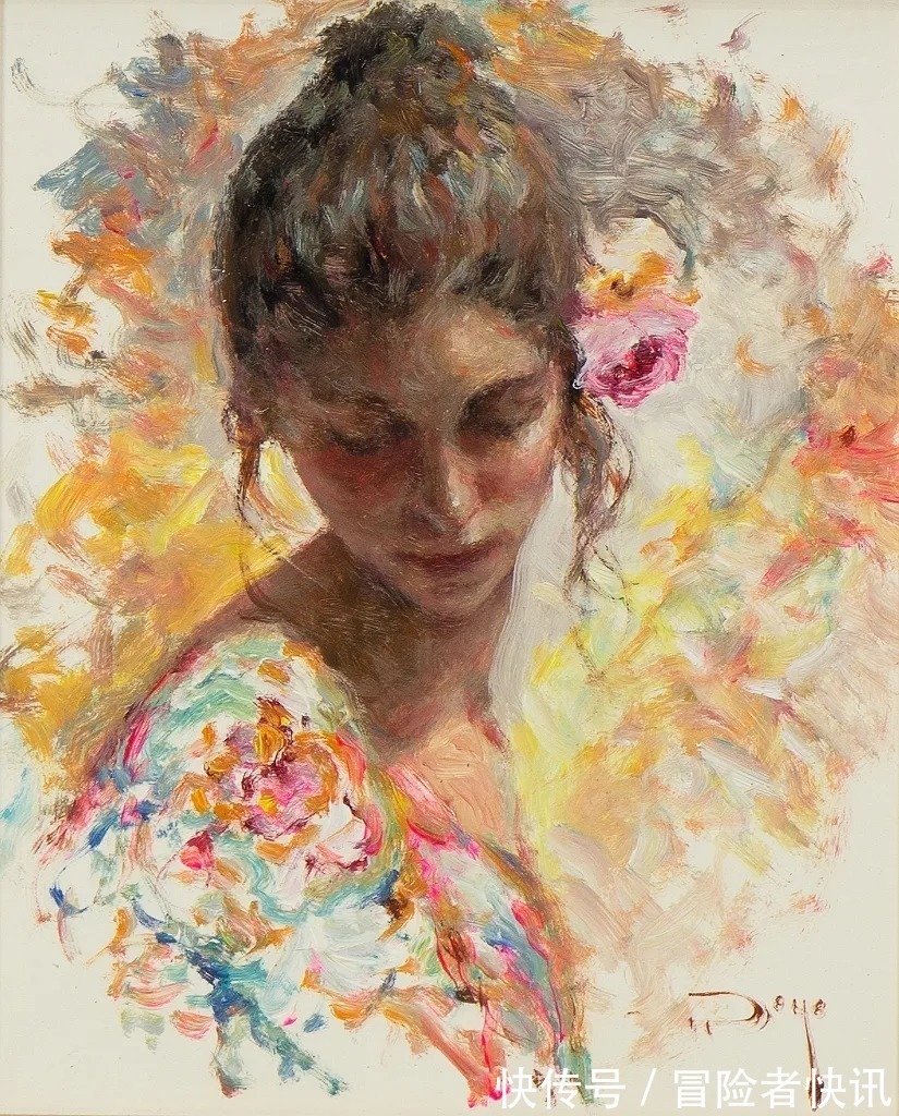 罗约@独特的艺术天赋,对色彩和纹理的戏剧性使用!