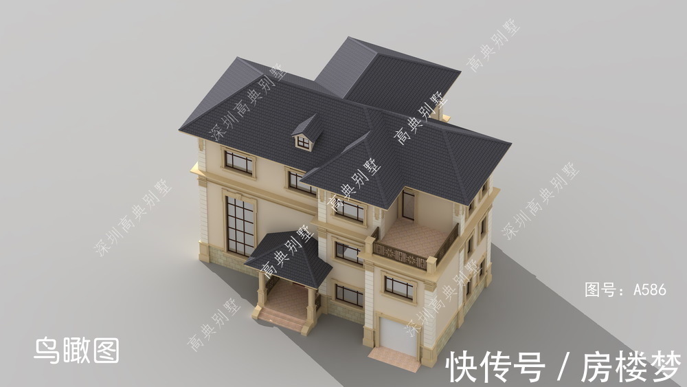 自建房|这款欧式自建房,个性化户型设计,紧跟时尚潮流。