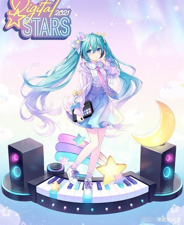 插画师|初音未来Digital Stars2021手办先行图 眼缘十足 初恋时的心动