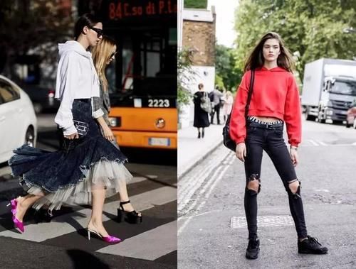 毛衣 没必要穿毛衣！下面卫衣“花式”穿法，青春时髦又减龄