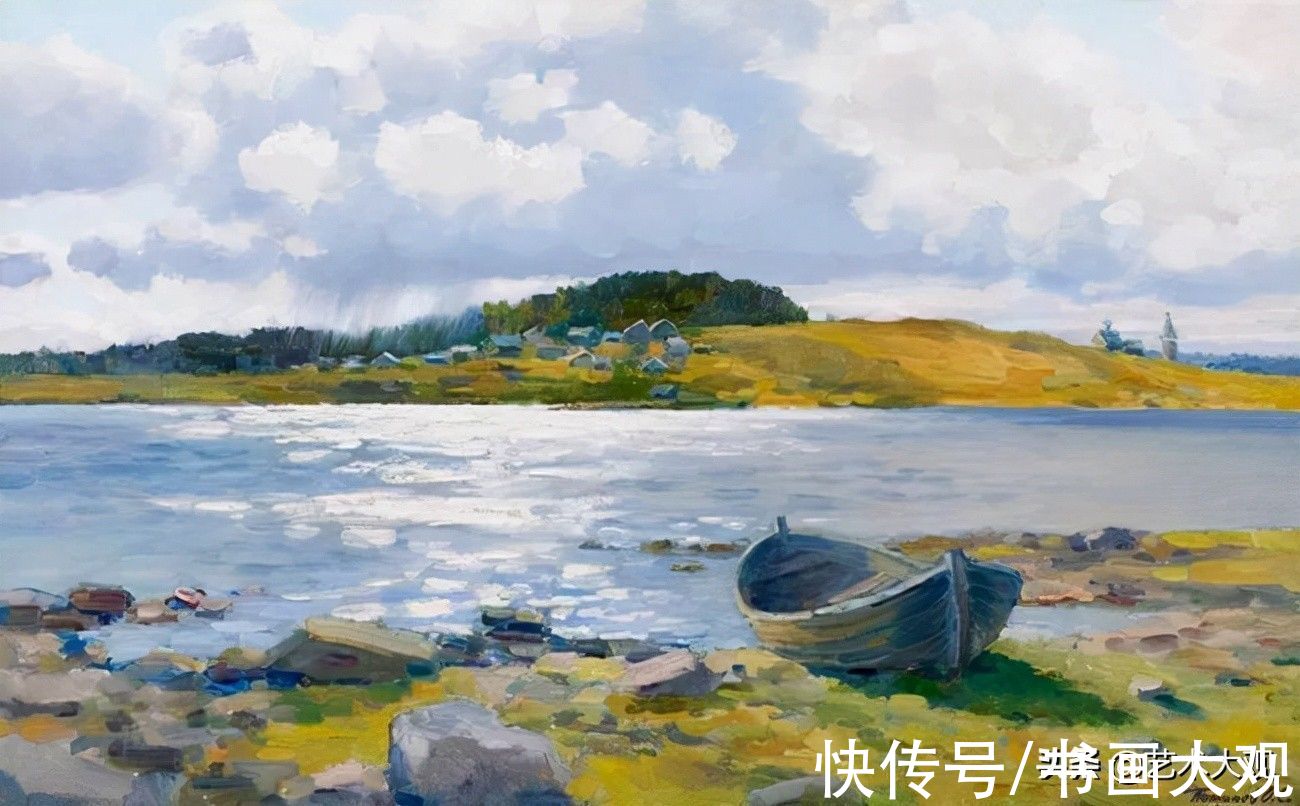 习作&阳光明媚的风景油画写生习作
