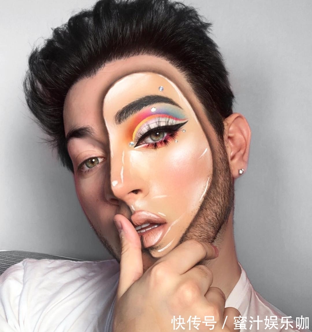 m化妆手法逆天,男性美妆博主的力量你一无所知!