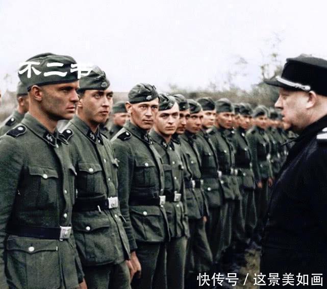 场面|二战上色老照片 在东线疯狂入侵的德军、希特勒生日庆典的场面!