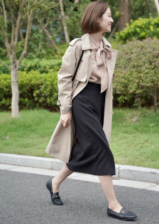 小个子 优雅女人都穿“乐福鞋”,比小白鞋更显气质,小个子也可以hold住