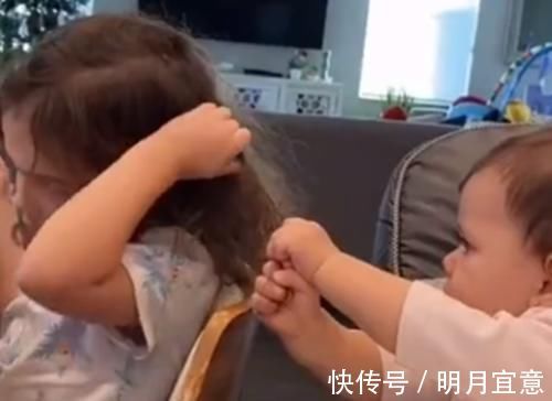 弟弟|弟弟揪姐姐头发,本以为姐姐会发脾气,没想到姐姐的做法也太暖了