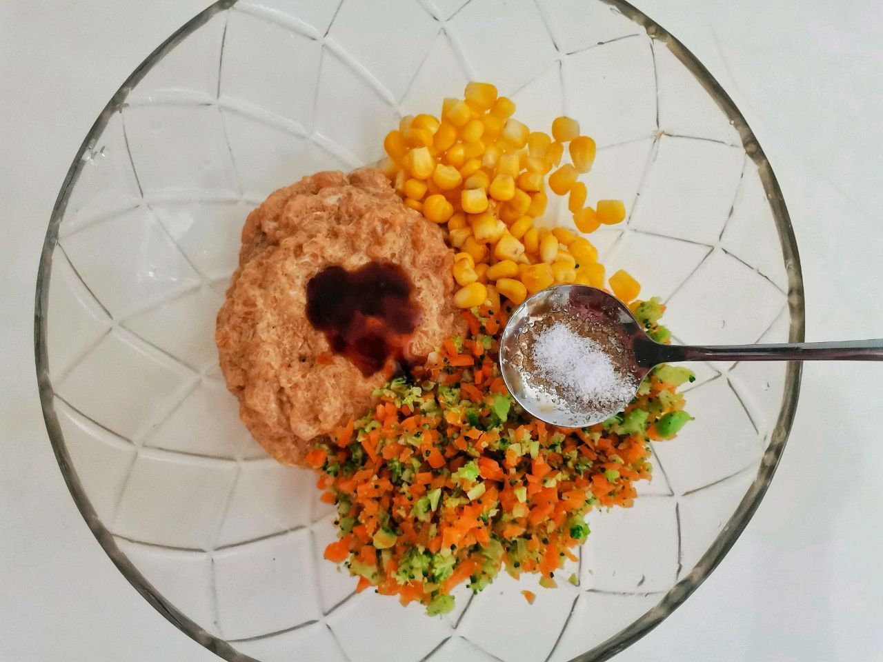 好吃减脂,减脂鸡胸肉时蔬饼,美味好吃