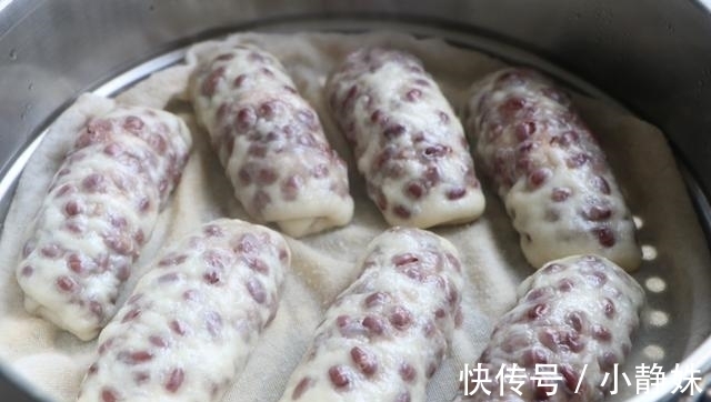 红豆卷|早餐比包子简单，比馒头好吃，两手一卷，出锅孩子一口气吃3个