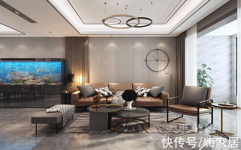 现代|郑州138㎡现代轻奢3室2厅,独立餐厅营造小资情调