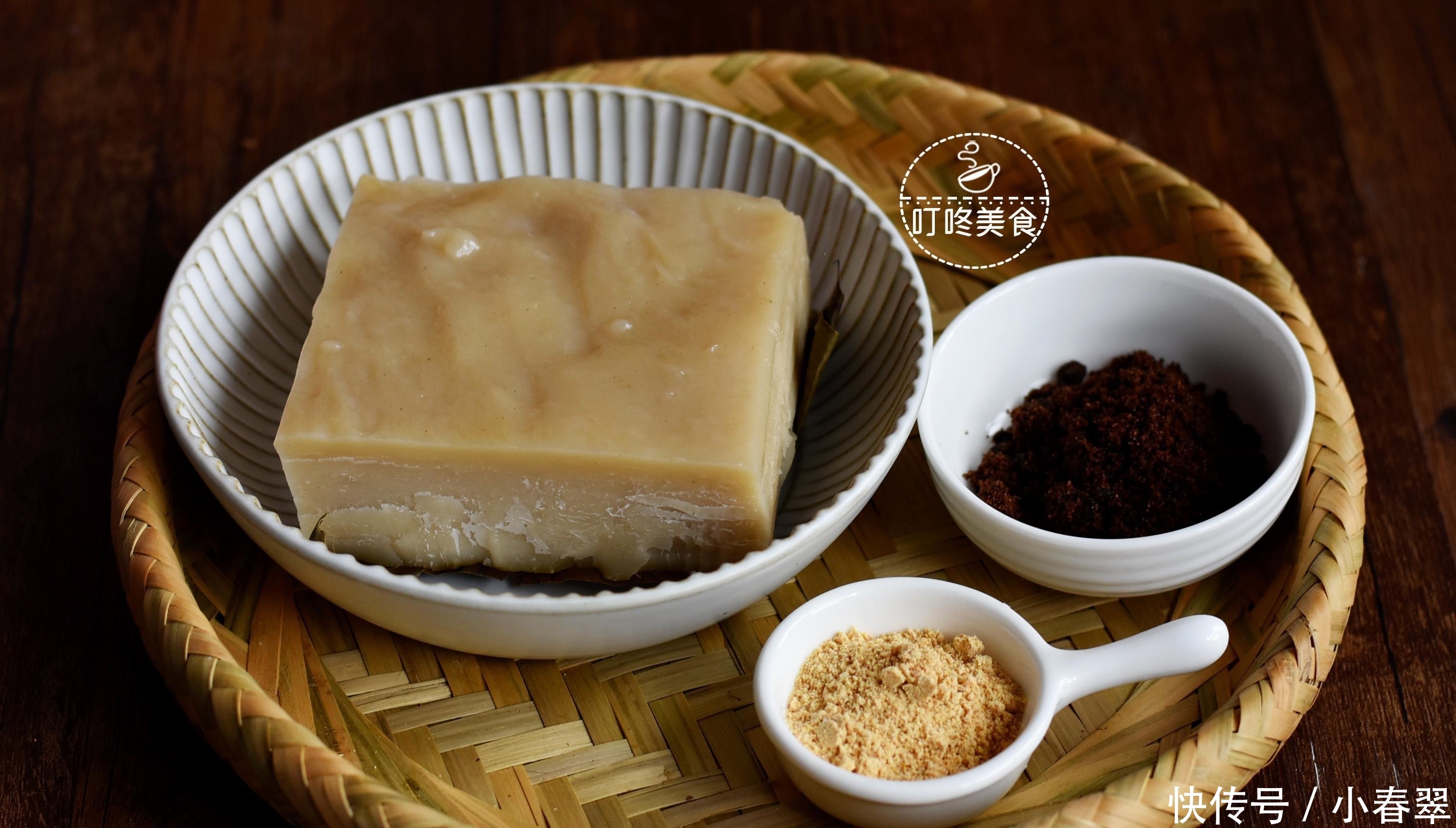 年糕别再炒着吃了,2分钟教你做红糖年糕,香软酥脆,全家抢着吃