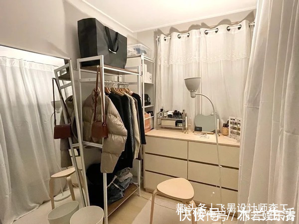 一字型|结束3年合租生活,买下33㎡公寓一人独居,巴掌大空间却五脏俱全