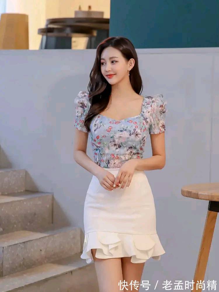 女神|上班不知道穿什么,不妨试试短袖衬衫配短裙,秒变办公室女神